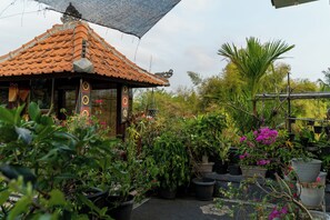 Quarto casal luxo | Terraço/pátio