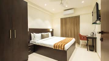 Conventional Room With Detached private Bathroom | Desk, laptop workspace, soundproofing, iron/ironing board