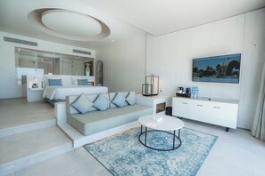 Swim Up Suite | Minibar, wi-fi (inkludert) og sengetøy