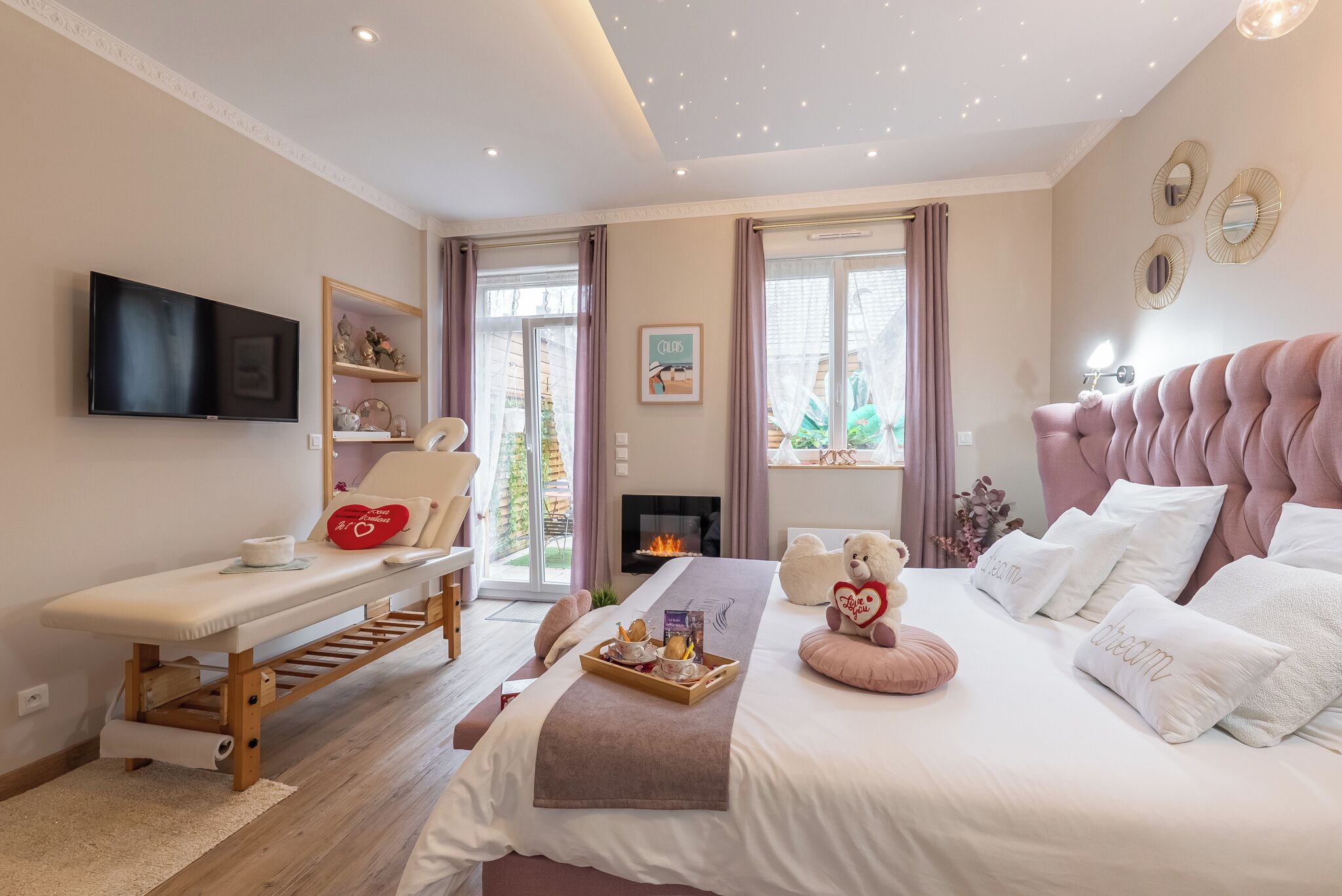 1 habitación, tabla de planchar con plancha, wifi gratis y ropa de cama 