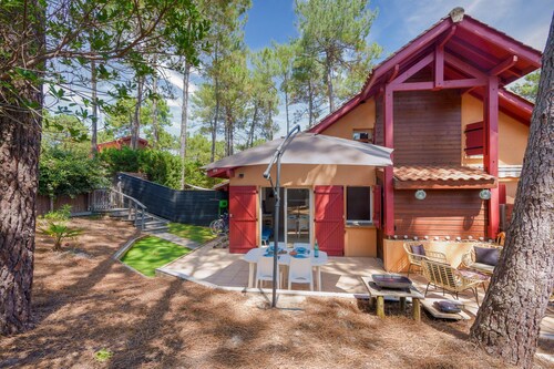 Maison pour 4 avec piscine à Lacanau