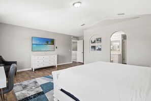 4 bedrooms, iron/ironing board, travel cot, WiFi