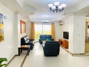 Smart TV - Near the ocean  with Swimming pool ,Supermarket and ATM machine at the premises. (Dar es Salaam)