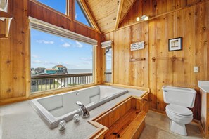 Towels, soap, toilet paper - Soundfront Dog Friendly Home w/ Hot Tub, Basketball, and Screened Porch (Avon)