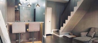 2 Bedroom Minimalist Gray color themed house