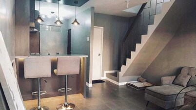 2 Bedroom Minimalist Gray color themed house