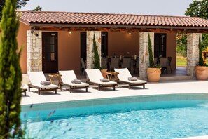 A heated pool