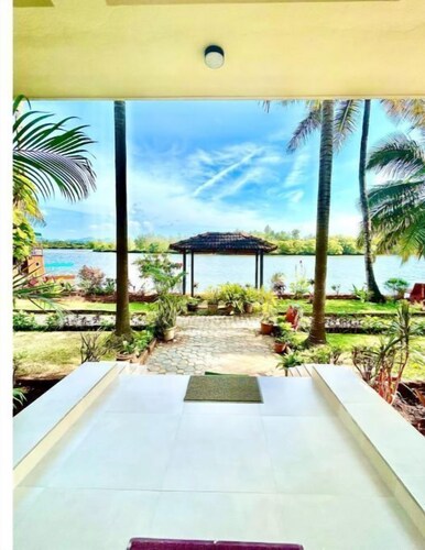 Luxury River front large 3 Bed serene villa Goa