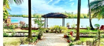 Luxury River front large 3 Bed serene villa Goa