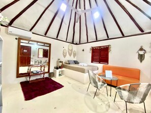 Chalet rustique classique | Vue de la chambre