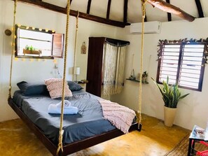 Chalet rustique Standard | 1 chambre, minibar, accès au Wi-Fi (inclus), literie fournie
