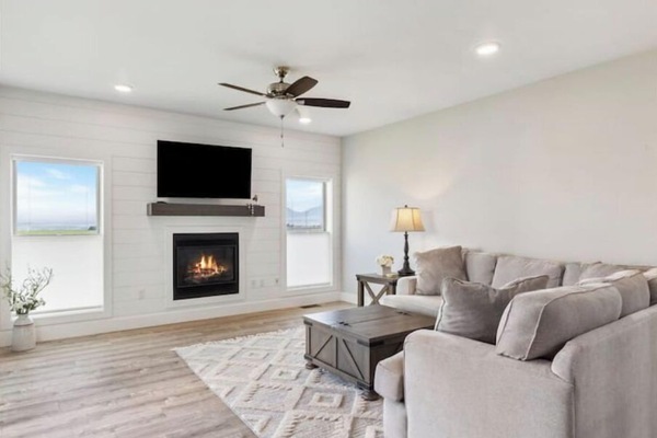 TV connectée, cheminée