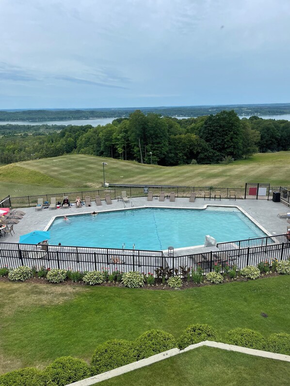 Indoor pool, outdoor pool