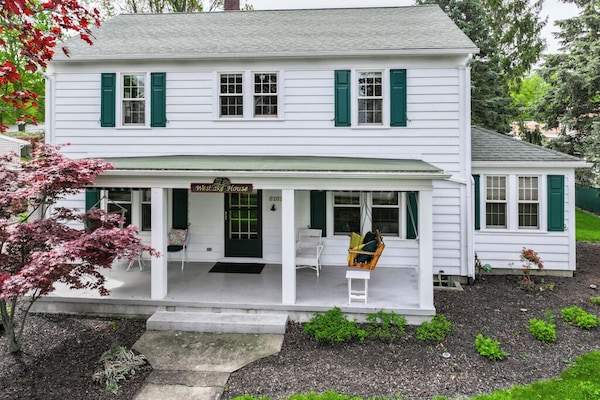 Tranquil porch swing, perfect for lazy afternoons