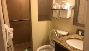 Sèche-cheveux, bidet, serviettes fournies, savon