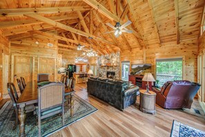 Cabin, 1 King Bed with Sofa bed, Patio | Interior - Treetop Oasis Retreat (Ellijay)