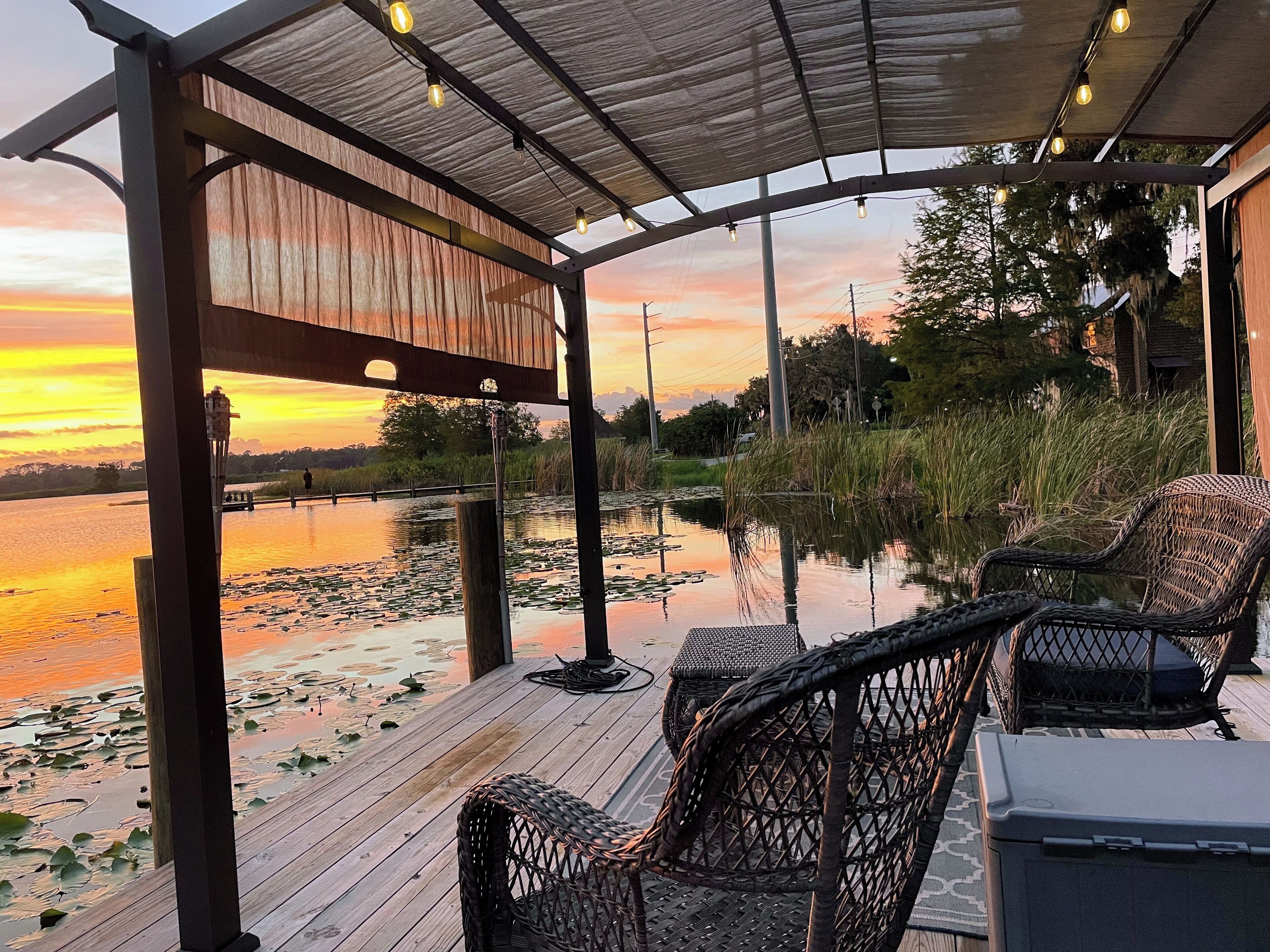 Sunset at the dock