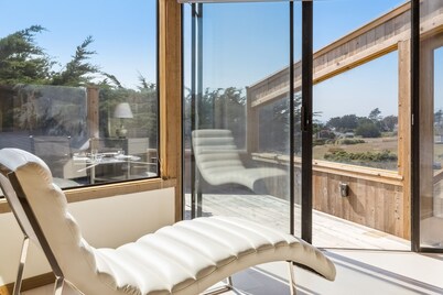 Stunning ocean view home with private hot tub - walk to Portuguese Beach
