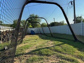Property grounds - Playin Hookie! Vintage Airstream pulled by Panel Wagon/ converted to a bedroom. (Graford)