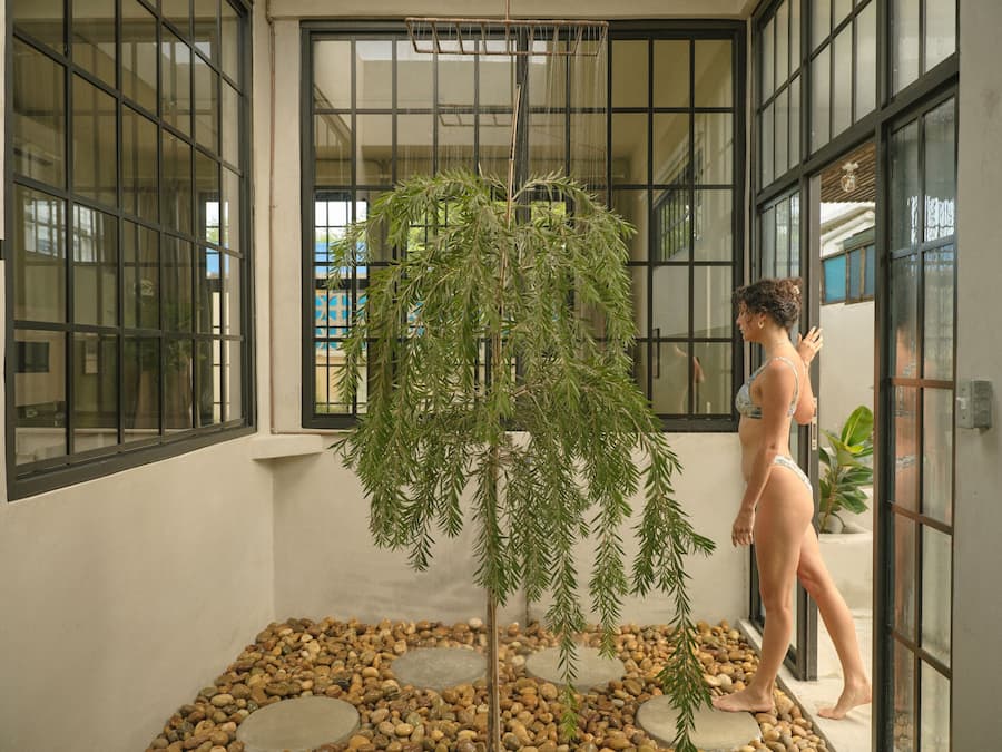 Grand Loft | Bathroom | Separate tub and shower, deep soaking tub, rainfall showerhead