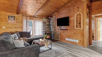 TV connectée, cheminée