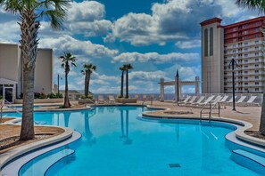 A heated pool - 5 Pools at this 1st Floor Condo with Beach Access at Laketown Wharf 119 (Panama City Beach)