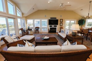 TV, DVD player, table tennis, books