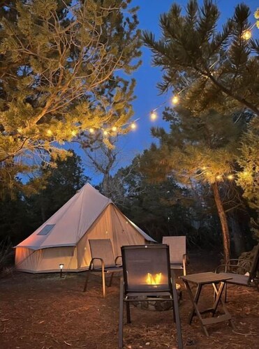 Glamping yurt/tent, Fire Pit+Grill+Hammock+more, Great Sand Dunes
