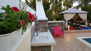 Room, 3 Bedrooms, Patio, Pool View | Property grounds - Gabriel Villa Cyprus (Paralimni)