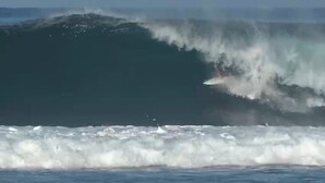 A large wave in the ocean. - Rumah Nalu Surf Camp (South Krui)