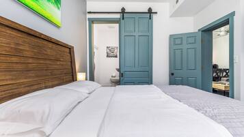 2 bedrooms, iron/ironing board, WiFi, bed sheets