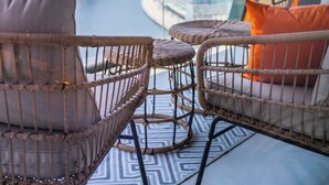Comfort Apartment | Balcony - Jaw-Dropping Canal Views From This Stylish Condo (Dubai)