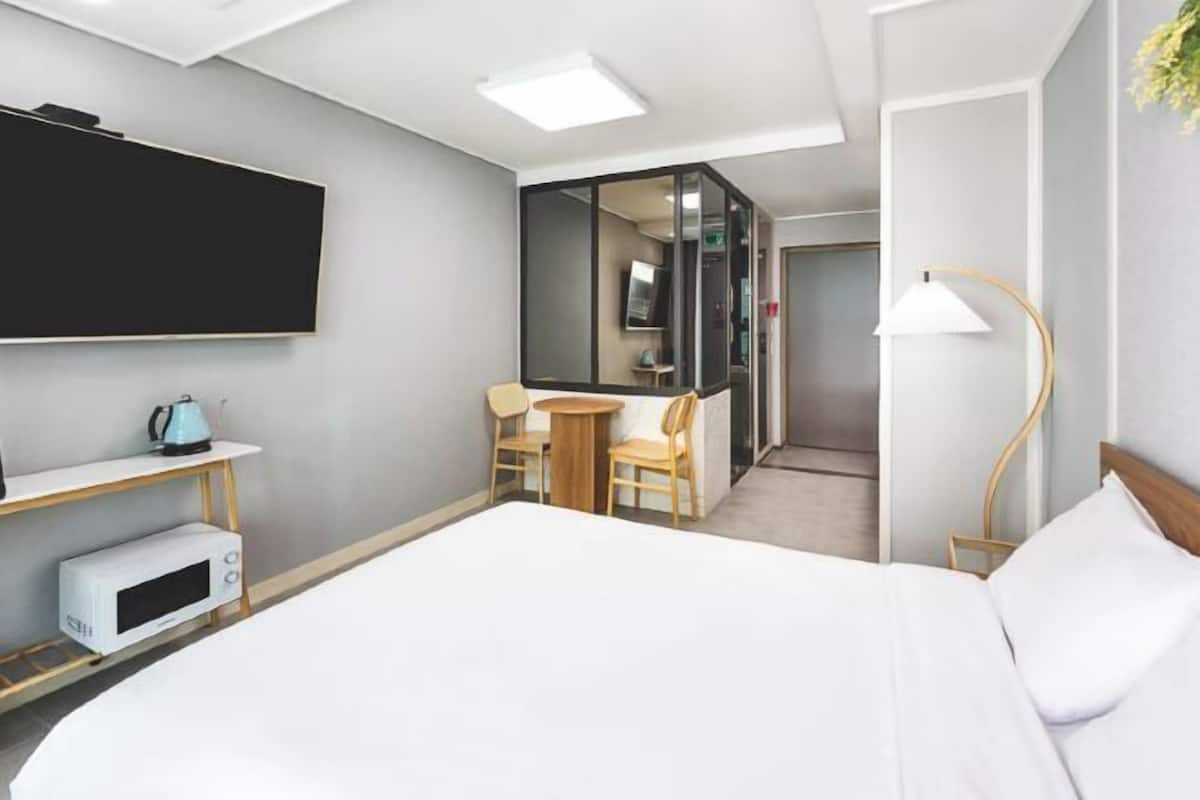 1 sovrum, Select Comfort-madrasser och individuell inredning