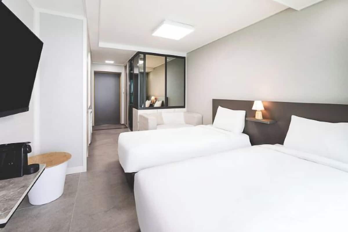 1 sovrum, Select Comfort-madrasser och individuell inredning