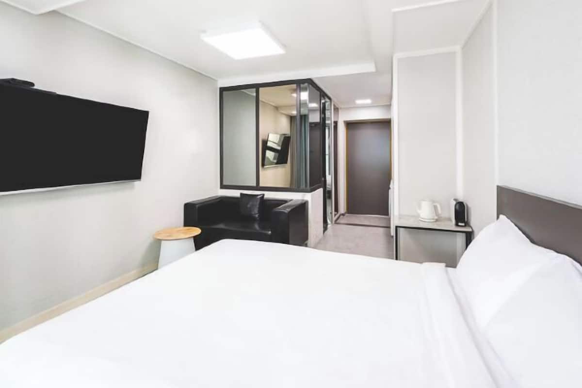 1 sovrum, Select Comfort-madrasser och individuell inredning