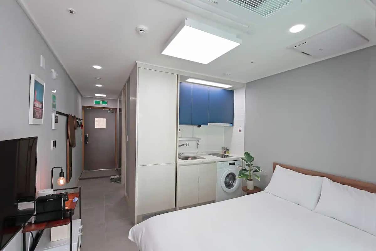 City-dobbeltværelse | 1 soveværelse, Select Comfort-senge, individuelt design