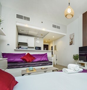 Studio Classique, non-fumeurs, en bord de plage | Surmatelas, fer et planche à repasser, Wi-Fi gratuit