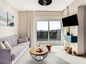 Apartment, 1 Bedroom, Balcony, City View | Living room - Sanders Old Port - Darling 1-bdr. Apt. w/ Balcony (Thessaloniki)