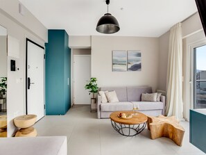 Apartment, 1 Bedroom, Balcony, City View | Living room - Sanders Old Port - Darling 1-bdr. Apt. w/ Balcony (Thessaloniki)