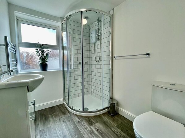 Shower, hair dryer