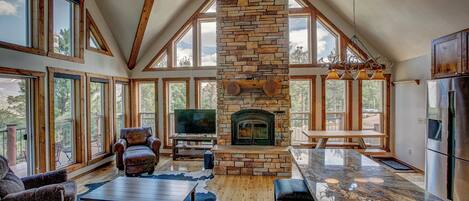 Téléviseur, foyer, bureau