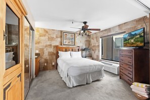 1 slaapkamer, een strijkplank/strijkijzer, wifi, beddengoed