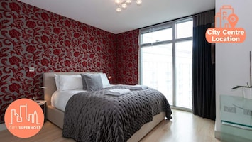 Get a great night's sleep in our stylish and cosy bedroom