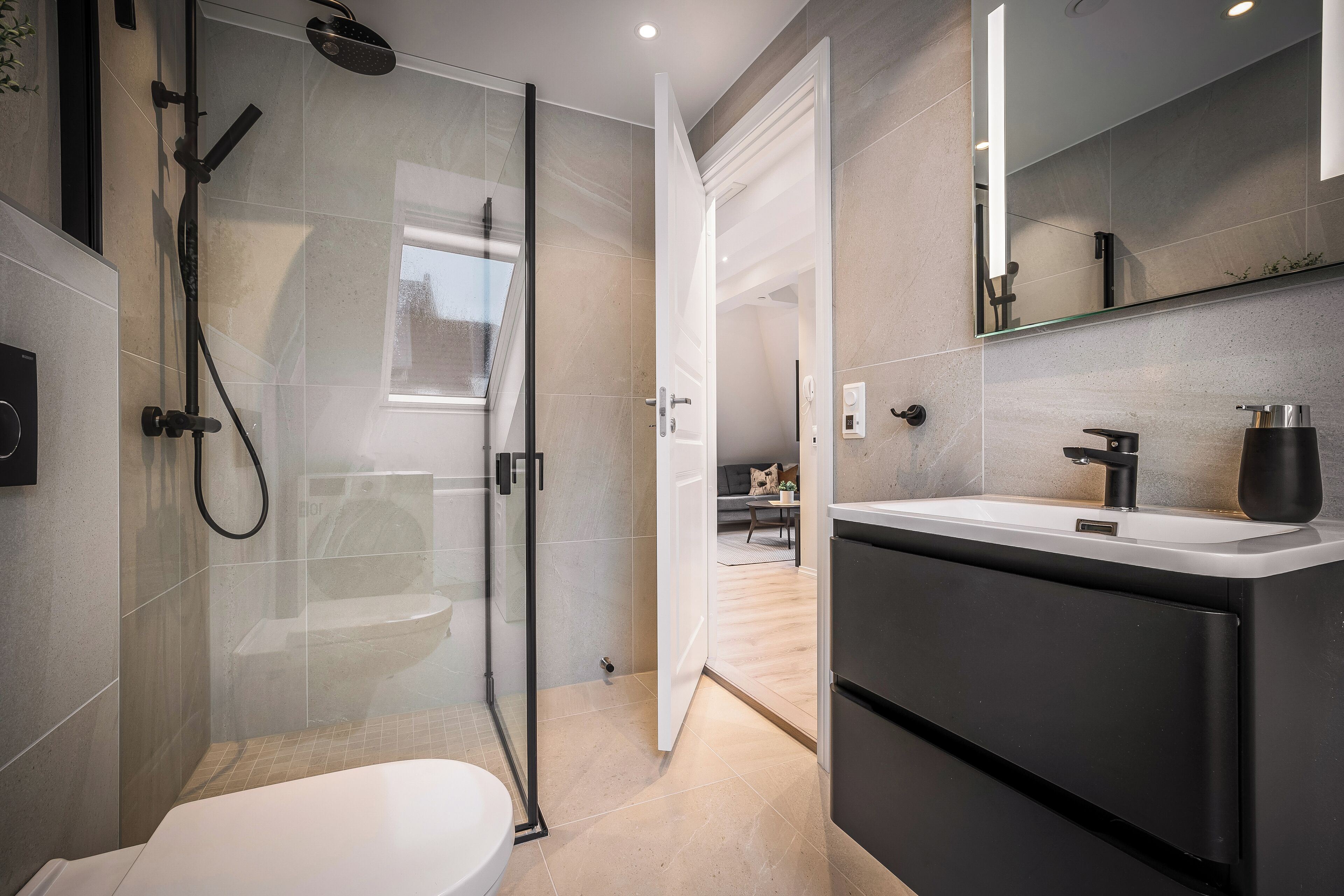 Appartamento, 2 camere da letto | Bagno | Doccia, asciugacapelli, pavimenti riscaldati, asciugamani