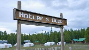 Majoituspaikan julkisivu