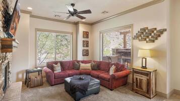 Condo, Multiple Beds, Patio, Mountain View (Red Cliffs) | Living area