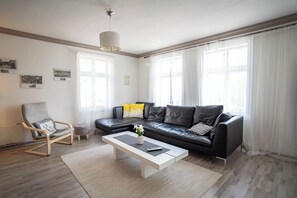 Apartment, 4 Bedrooms, Smoking, Balcony | Living area - Central BnB Apartment Nr6 Stavanger 4 Bedrooms (Stavanger)