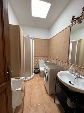 シャワー、ヘアドライヤー、タオル