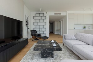 Apartment, 3 Bedrooms, 2 Bathrooms | Living room - Grzybowska 3bedrooms by Renters Prestige (Warsaw)