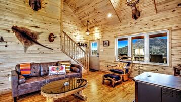 Smart TV, fireplace, video games